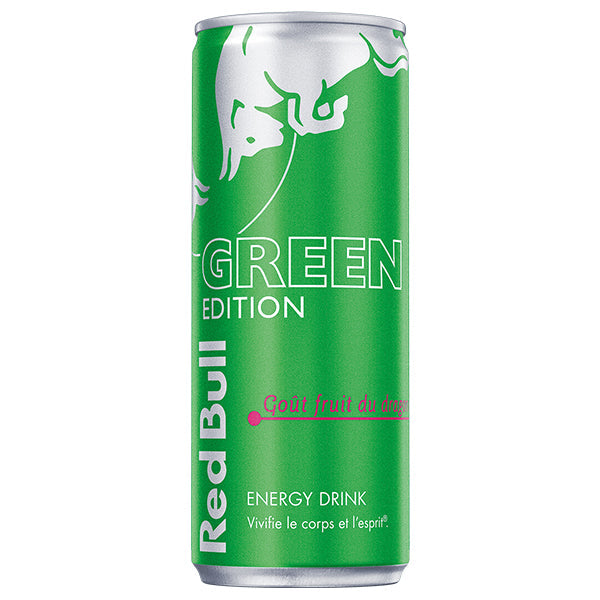 Red Bull Green Edition – Pack de 24 Canettes (24 x 25cl) | Édition Kiwi-Pomme