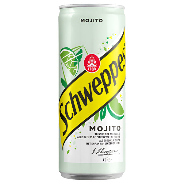 Schweppes Mojito – Pack of 24 33CL Cans | Mojito Flavored Soft Drink
