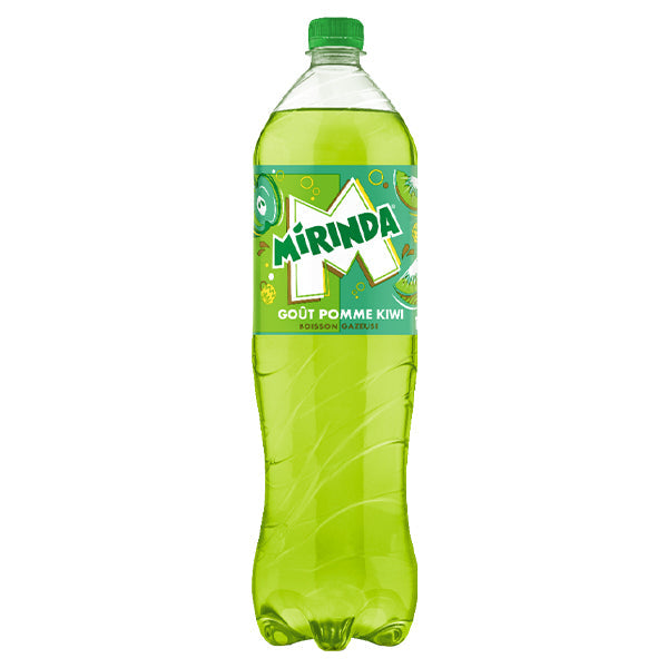 Mirinda Pomme Kiwi – Pack de 6 Bouteilles (6 x 1,5L) | Saveur Unique et Rafraîchissante
