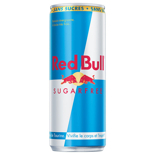 Red Bull Sugarfree Pack 24 x 25CL – Boisson Énergisante Sans Sucre