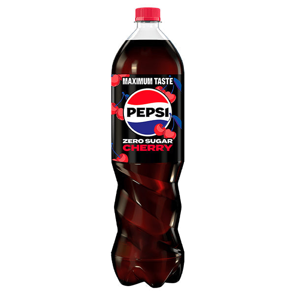 Pepsi Cerise Zero – Pack de 6 Bouteilles (6 x 1,5L) | Saveur Cherry Sans Sucre