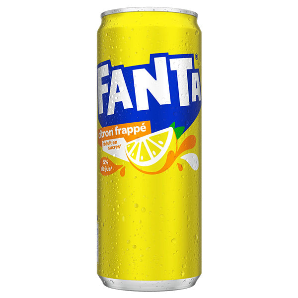 Fanta Citron Frappé (FR) Pack 24 x 33CL – Soda Citron Givré