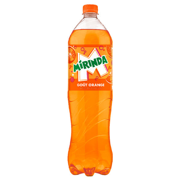 Mirinda Orange – Pack de 6 Bouteilles (6 x 1,5L) | Boisson Pétillante à l'Orange