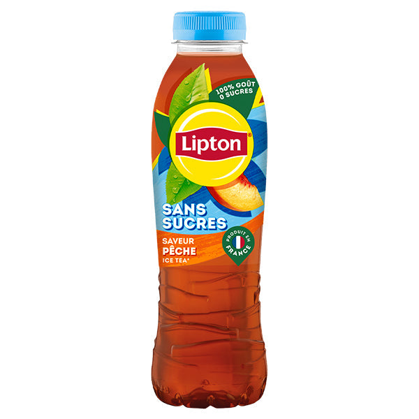 Lipton Ice Tea Pêche Sans Sucres Pack 12 x 50CL – Boisson Thé Glacé Pêche Sans Sucre