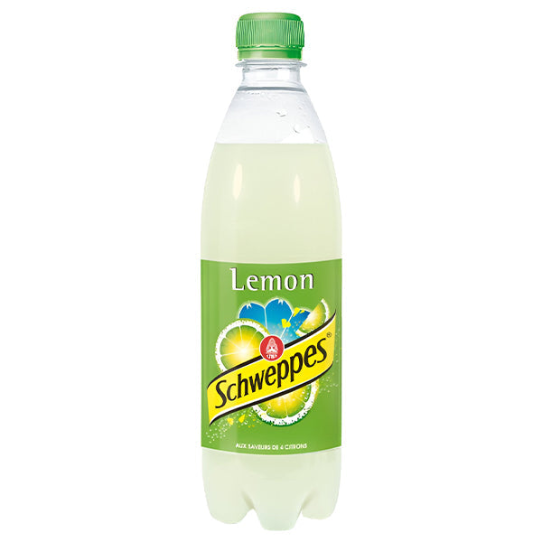 Schweppes Lemon – Pack of 12 Bottles 50CL | Sparkling Lemon Drink