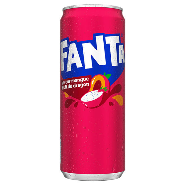 Fanta Mangue & Fruit du Dragon (FR) Pack 24 x 33CL – Soda Exotique