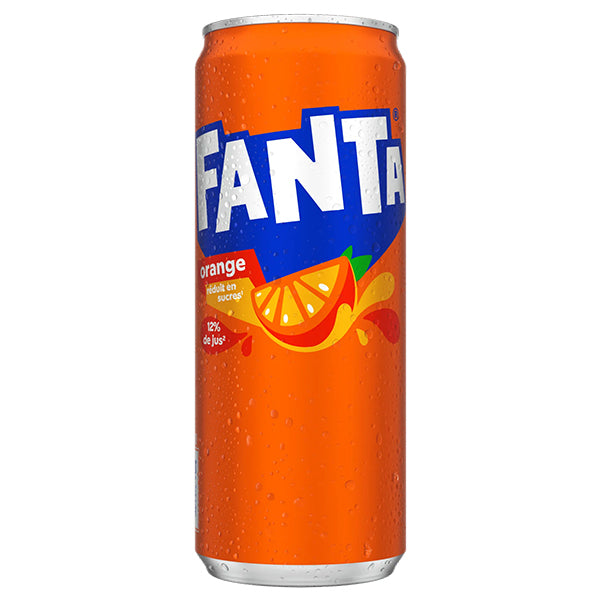 Fanta Orange (FR) – Pack de 24 Canettes (24 x 33cl) | Origine France, Saveur Authentique