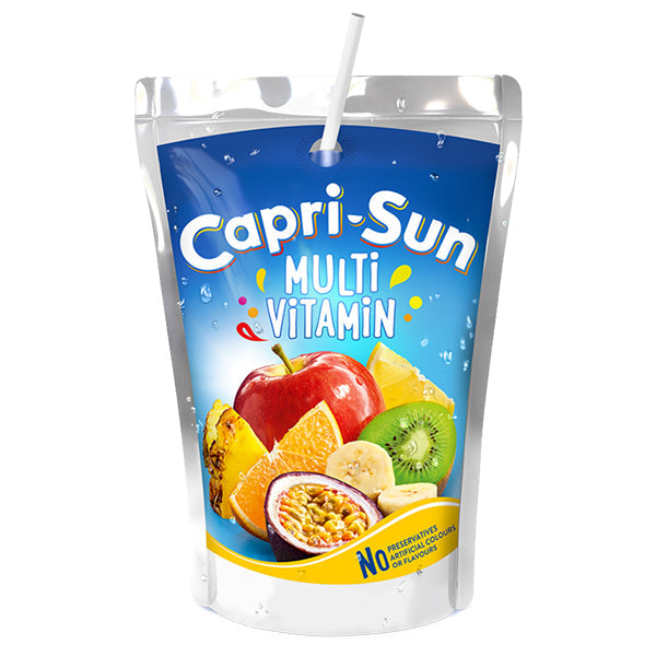Capri-Sun Multivitamin (EU) – Pack de 4 x 10 Pochettes (10 x 20cl) | Boisson Sans Conservateurs