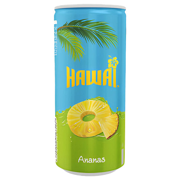 Hawaii Pineapple – Pack of 24 Cans (24 x 25cl) | Exotic Pineapple Flavor Drink