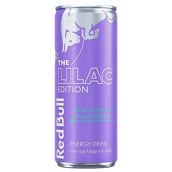 Red Bull Lilac Edition Rosa Grapefrukt Woodruffsmak Pack de 24 x 25CL x 108 (EU)
