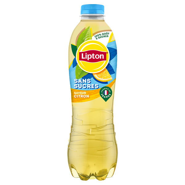Lipton Ice Tea Citron Sans Sucres Pack 6 x 1,25L – Boisson Thé Light Citron