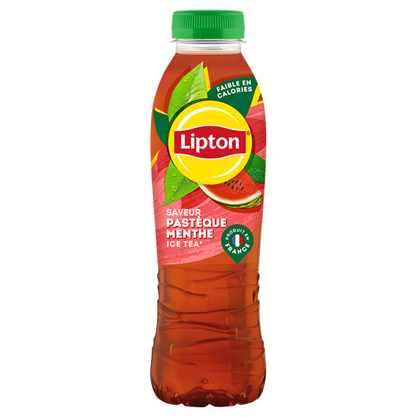 Lipton Ice Tea Pastèque & Menthe Pack 12 x 50CL – Boisson Thé Glacé Estival