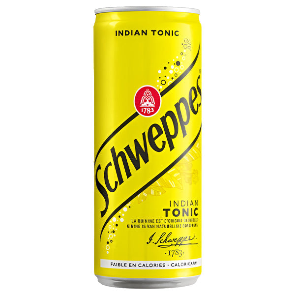 Schweppes Tonic – Pack of 24 Cans 33CL | Refreshing Tonic Water