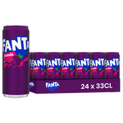 Fanta Cassis (FR) – Pack de 24 Canettes (24 x 33cl) | Saveur Fruits Noirs Intenses