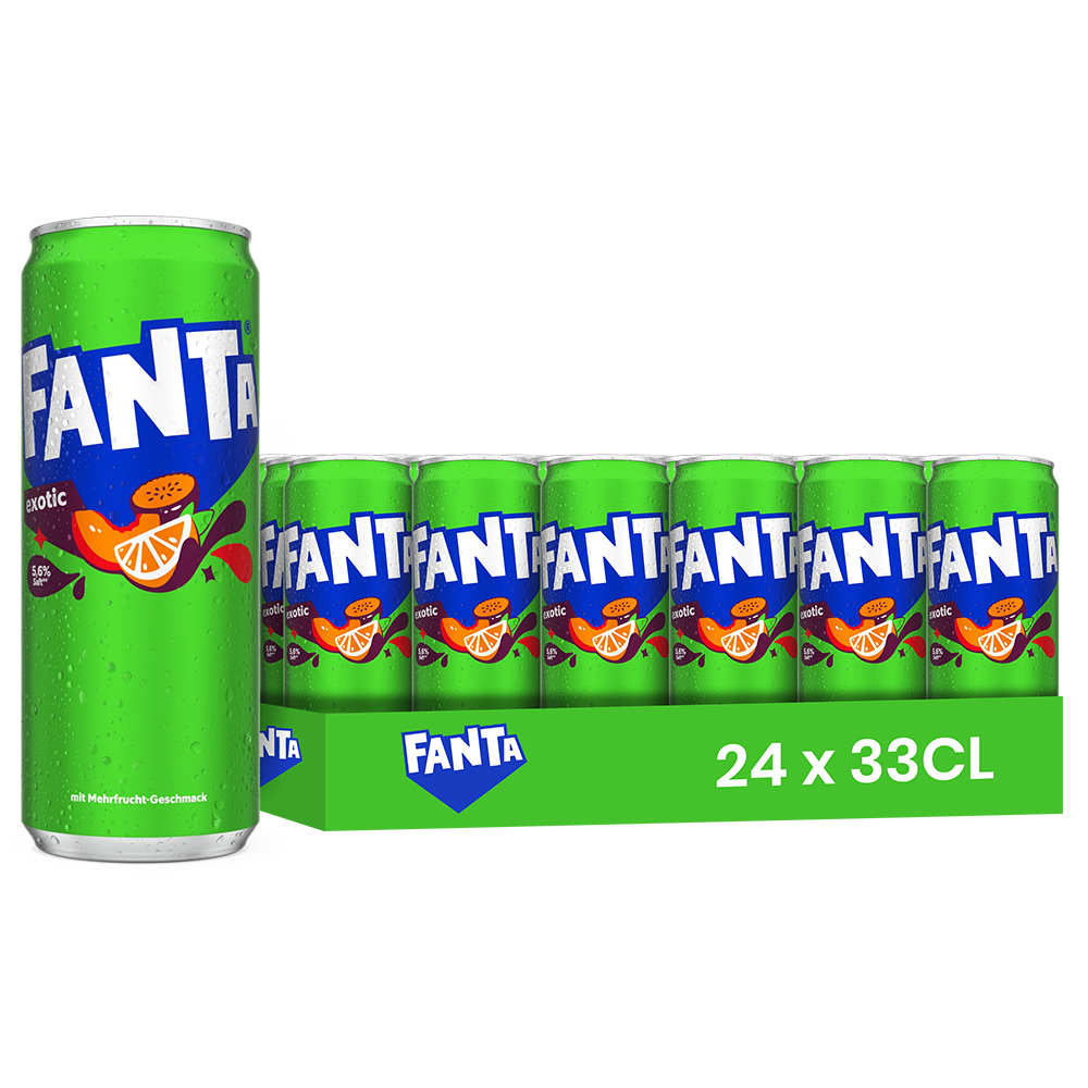 Fanta Délice Tropical (FR) Pack 24 x 33CL – Boisson Tropicale Pétillante