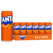 Fanta Orange (EU) – Pack de 24 Canettes (24 x 33cl) | Boisson Gazeuse Classique