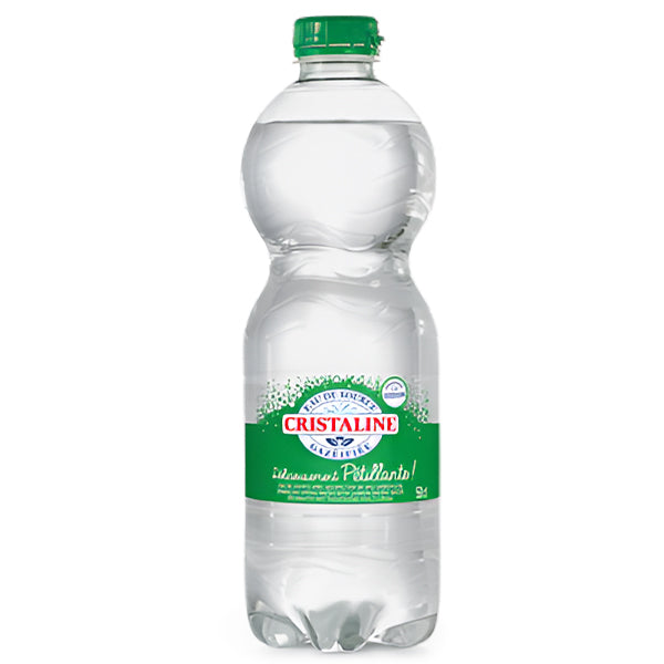 Eau Cristaline Gazeuse – Pack de 24 Bouteilles (24 x 50cl) | Eau Gazeuse Légère