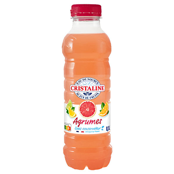 Cristaline Jus Agrumes – Pack de 24 Bouteilles (24 x 50cl) | Cocktail d'Agrumes Vitaminé