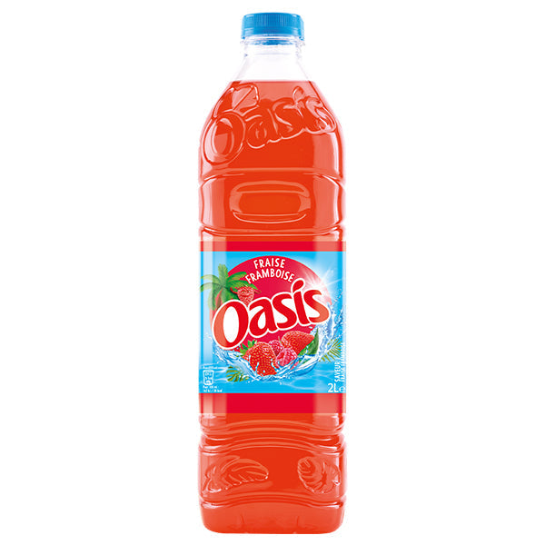 Oasis Fraise Framboise – Pack de 6 Bouteilles (6 x 2L) | Saveur Fruits Rouges