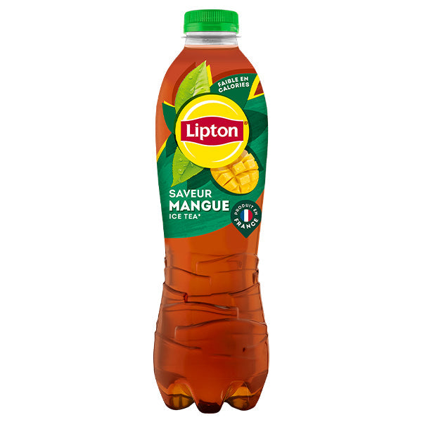 Lipton Ice Tea Mangue Pack 6 x 1,25L – Boisson Thé Glacé Saveur Mangue