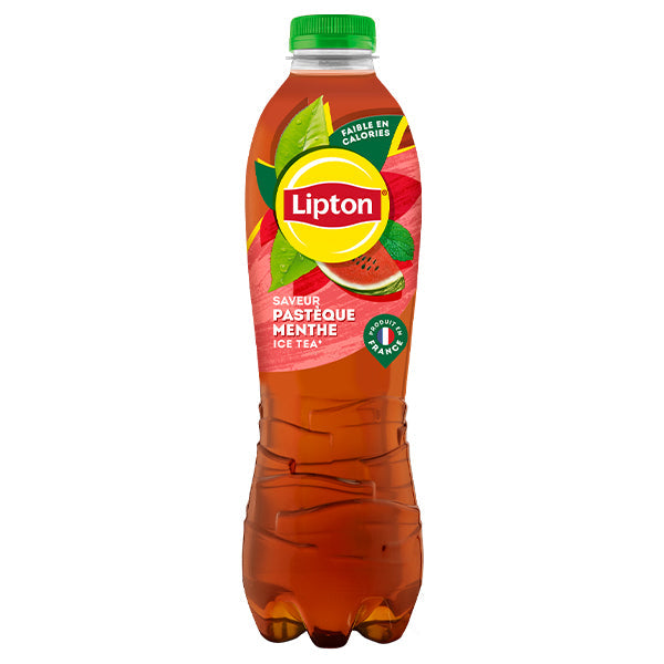 Lipton Ice Tea Pastèque & Menthe Pack 6 x 1,25L – Thé Glacé Frais Pastèque Menthe