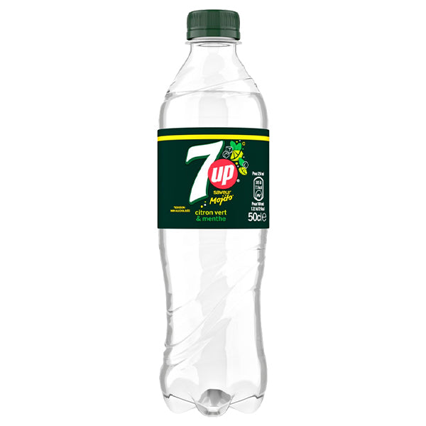 7UP Mojito Citron Vert & Menthe Pack 12 x 50CL – Soda Saveur Mojito