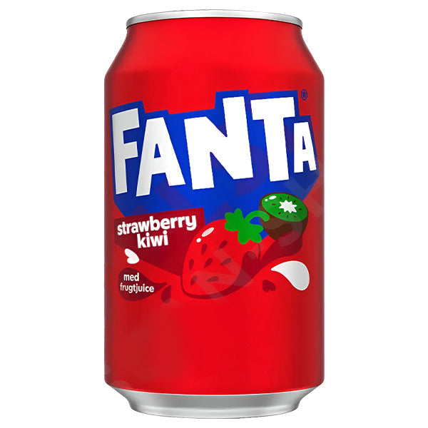 Fanta Strawberry & Kiwi (DK) Pack 24 x 33CL – Soda Fraise & Kiwi