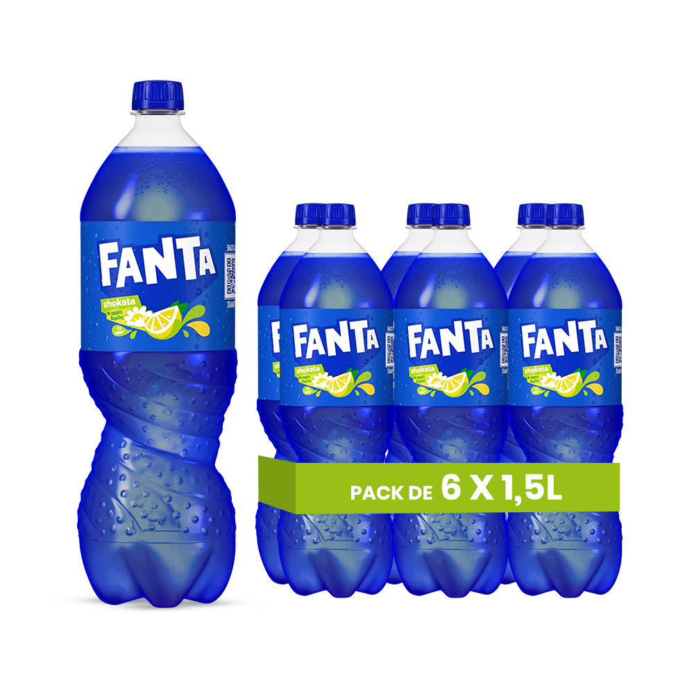 Fanta Shokata (EU) – Pack de 6 Bouteilles (6 x 1.5L) | Édition Fleur de Sureau Citron